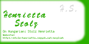 henrietta stolz business card